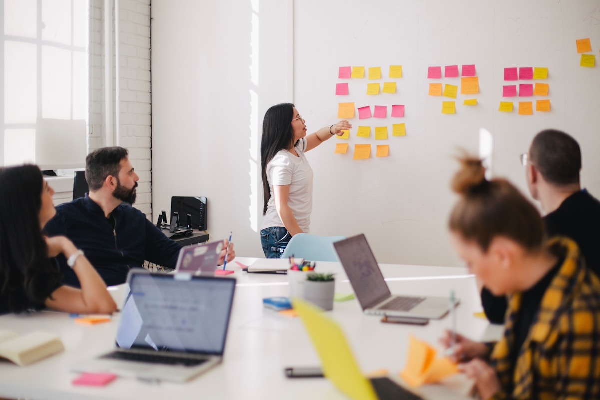 Brand lab reference materials and FAQ context at Alexandra studio